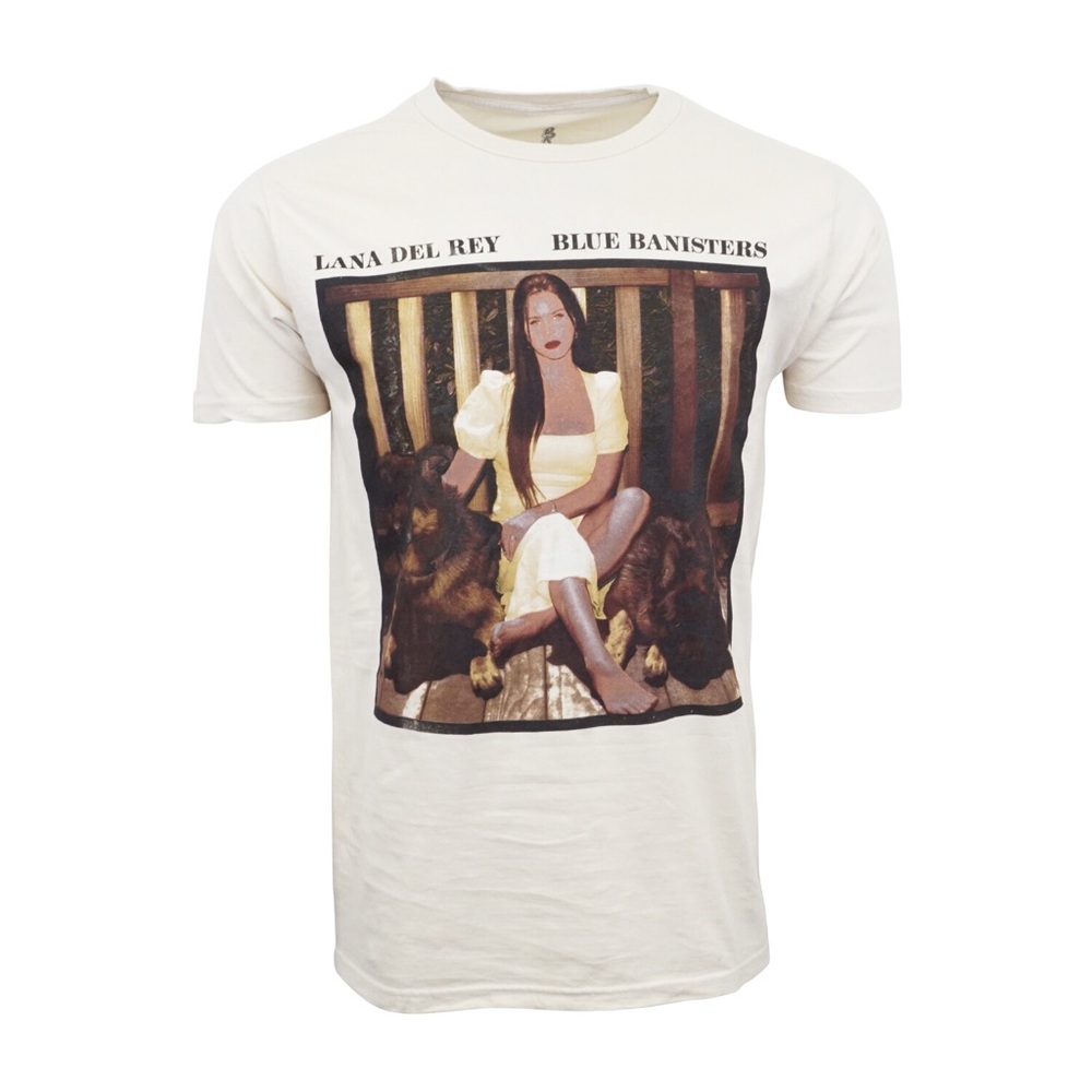 Lana Del Rey Blue Banisters Portrait Boyfriend Fit T-Shirt Size Large NWOT